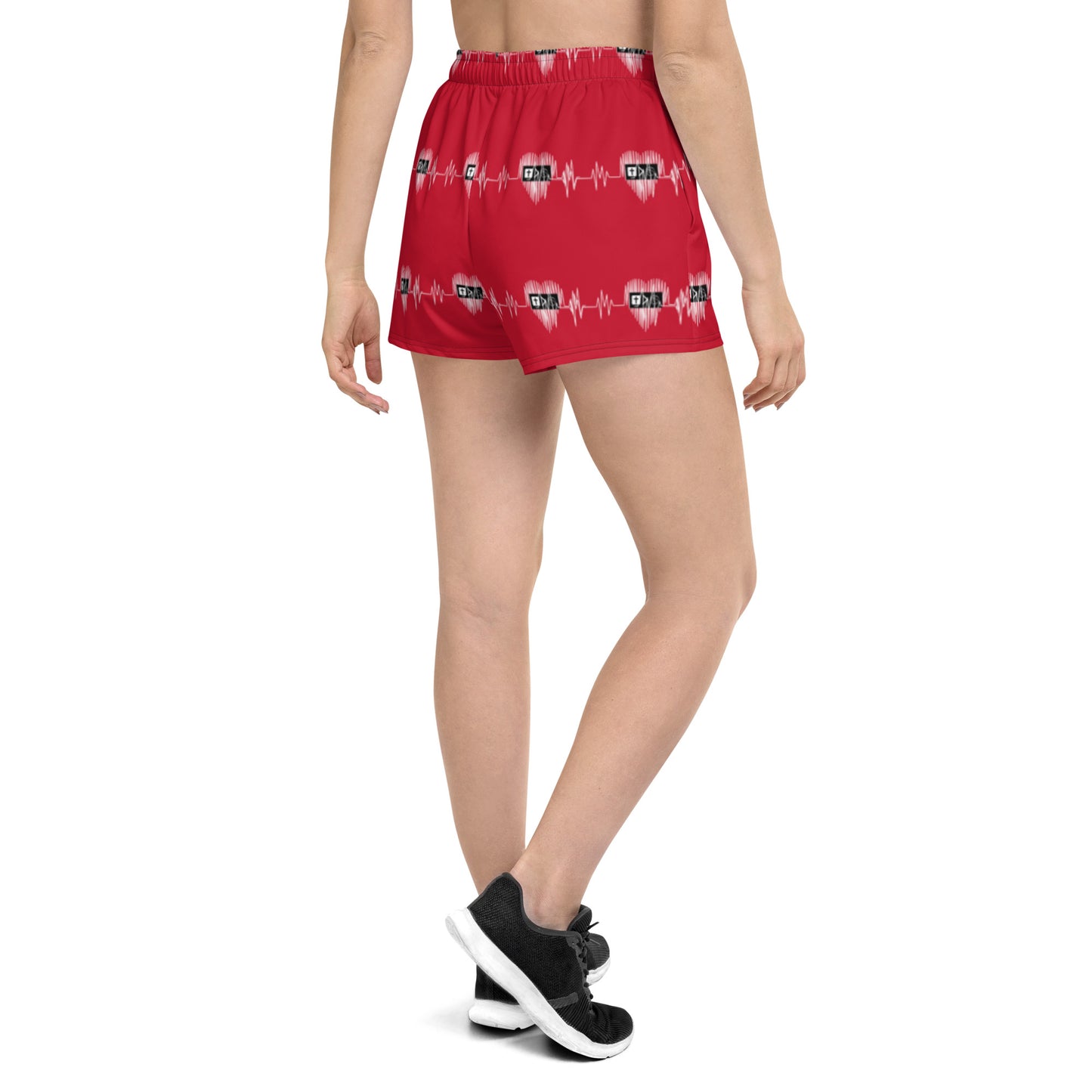 Heart Beat Women’s Recycled Athletic Shorts