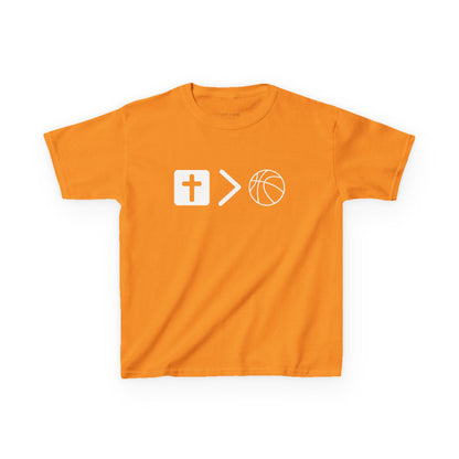 Youth Jesus is bigger than basketball Heavy Cotton Tee