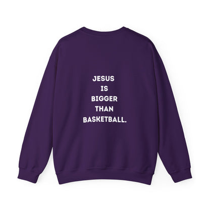 Jesus is bigger than Basketball Unisex Heavy Blend™ Crewneck Sweatshirt