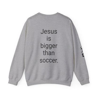 Jesus is bigger than soccer Unisex Heavy Blend™ Crewneck Sweatshirt