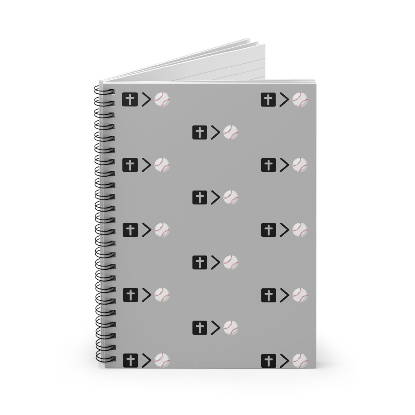 Jesus is bigger than baseball Spiral Notebook - Ruled Line