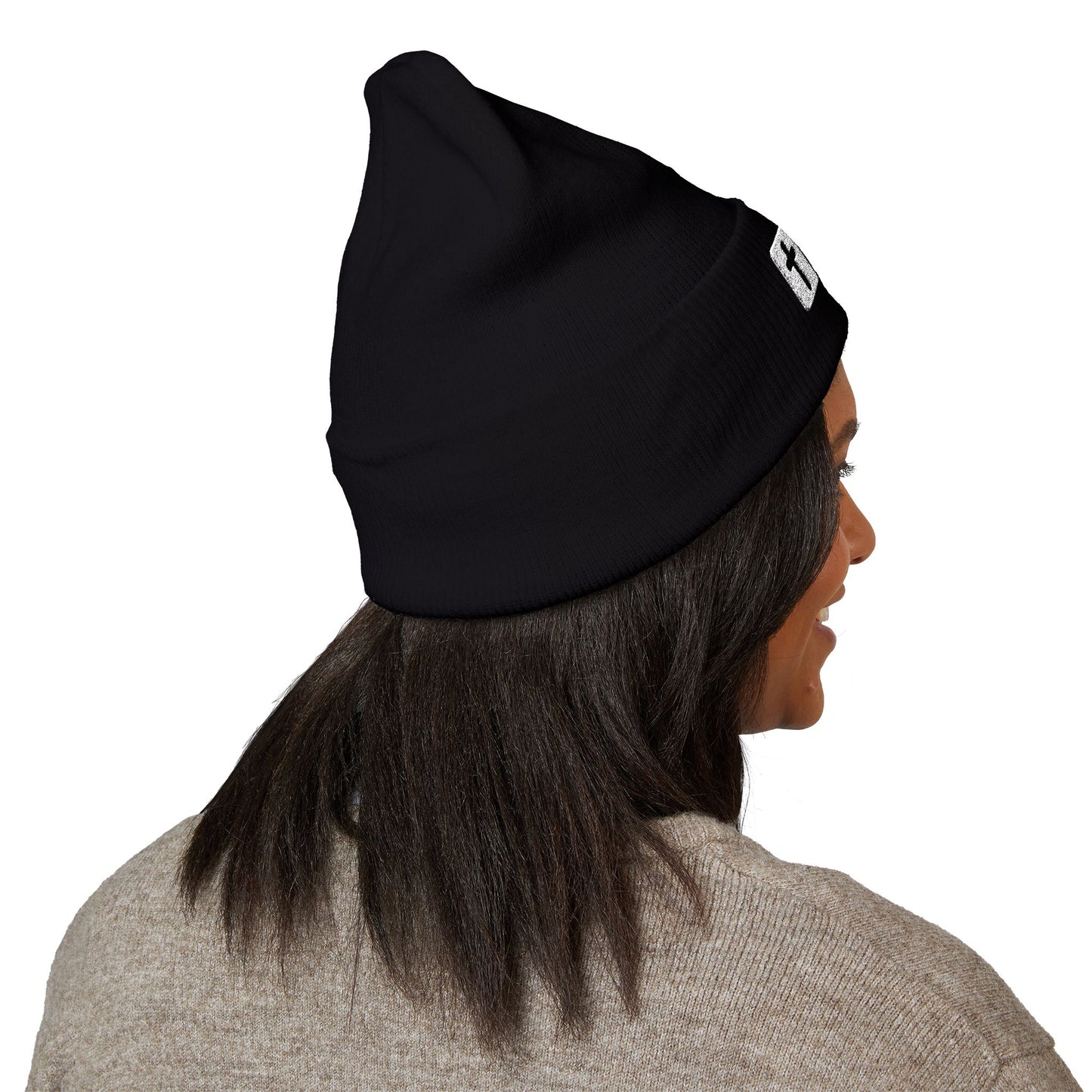 Jesus is bigger than Basketball Cuffed Beanie — Knit Winter Hat