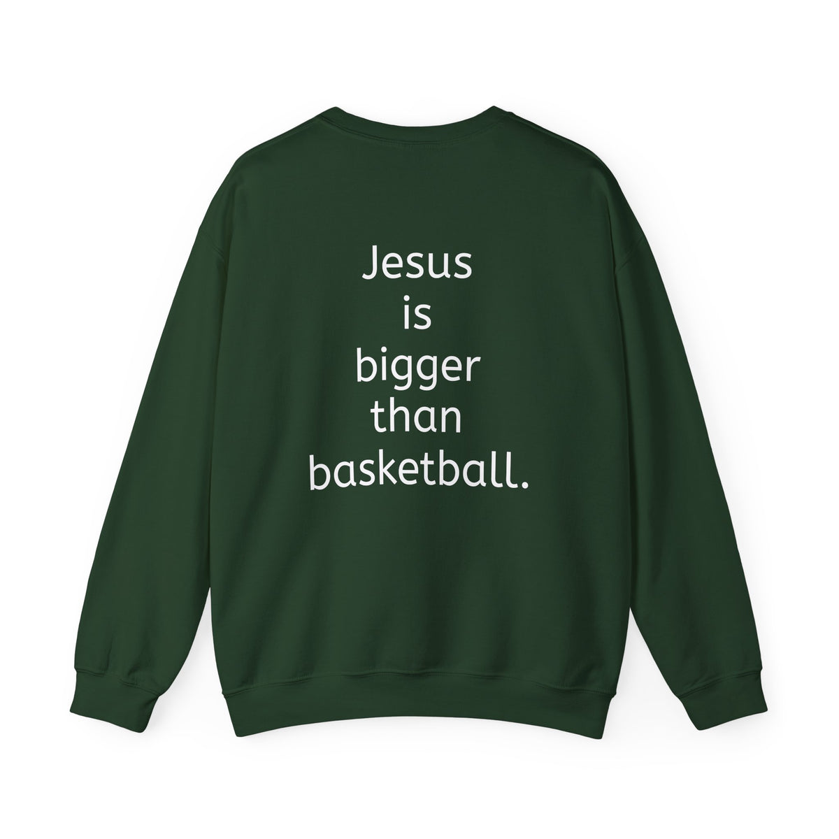 Jesus is bigger than basketball Vintage Fall Stamp Crew