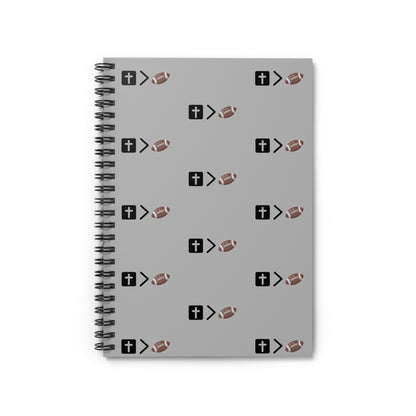 Jesus is bigger than football Spiral Notebook - Ruled Line