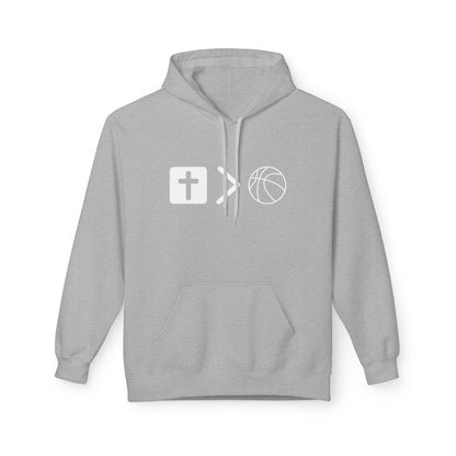 Jesus Is Bigger Than Basketball Hoodie - Pullover