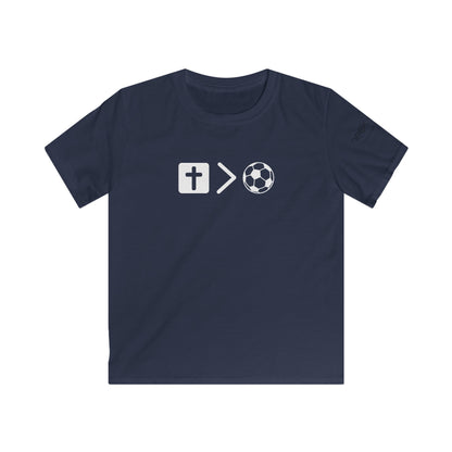 Youth Jesus is bigger than Soccer Short Sleeve Tee