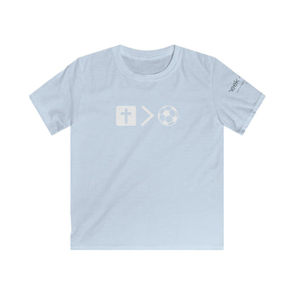 Youth Jesus is bigger than Soccer Short Sleeve Tee