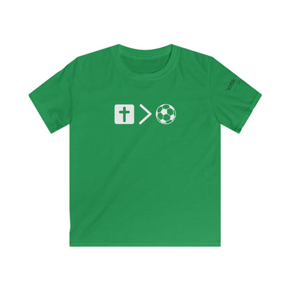 Youth Jesus is bigger than Soccer Short Sleeve Tee