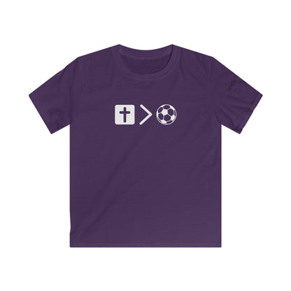 Youth Jesus is bigger than Soccer Short Sleeve Tee