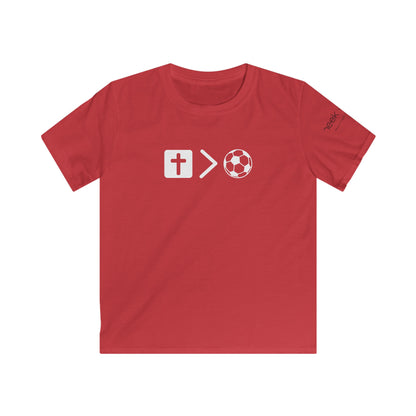 Youth Jesus is bigger than Soccer Short Sleeve Tee