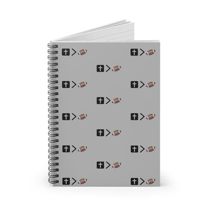 Jesus is bigger than football Spiral Notebook - Ruled Line