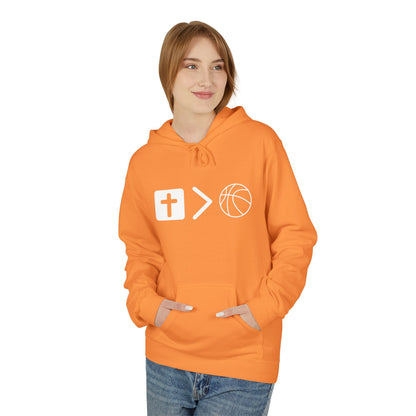 Jesus Is Bigger Than Basketball Hoodie - Pullover