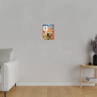 Behold the Lamb of God Matte Canvas Wall Art! Jesus is Bigger than Basketball Art Collection.