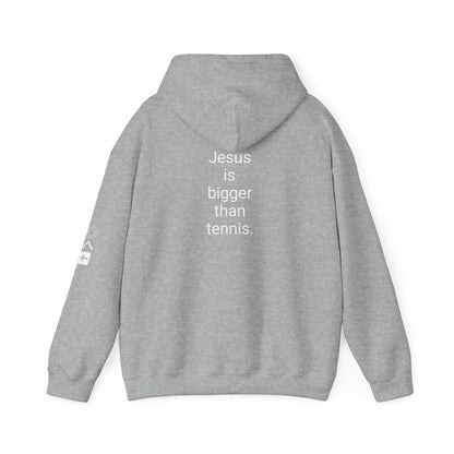 Jesus is bigger than tennis Unisex Heavy Blend™ Hooded Sweatshirt