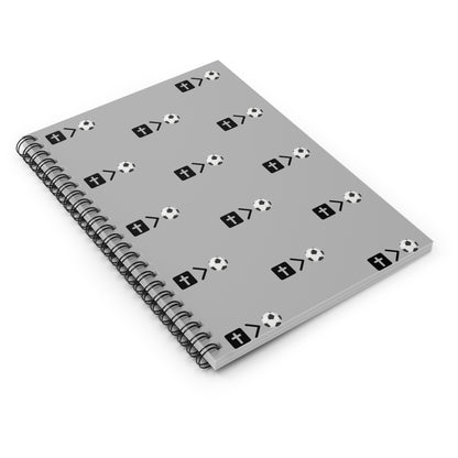 Jesus is bigger than soccer Spiral Notebook - Ruled Line