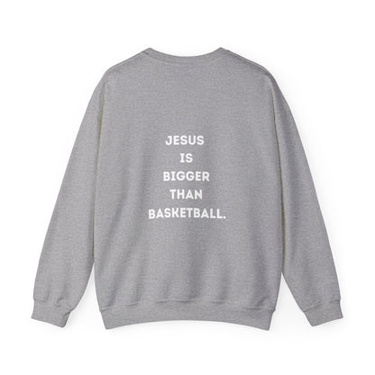 Jesus is bigger than Basketball Unisex Heavy Blend™ Crewneck Sweatshirt
