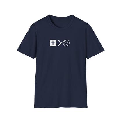 Pray behind your teammates' backs Unisex Softstyle T-Shirt