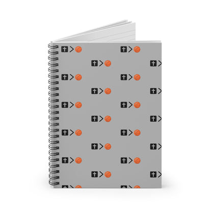 Jesus is bigger than basketball Spiral Notebook - Ruled Line