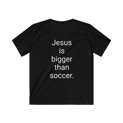 Youth Jesus is bigger than Soccer Short Sleeve Tee