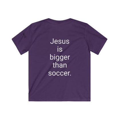 Youth Jesus is bigger than Soccer Short Sleeve Tee
