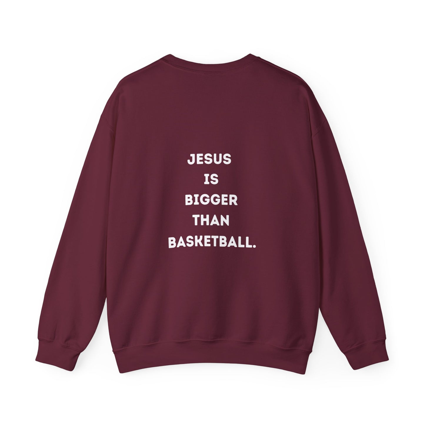 Jesus is bigger than Basketball Unisex Heavy Blend™ Crewneck Sweatshirt