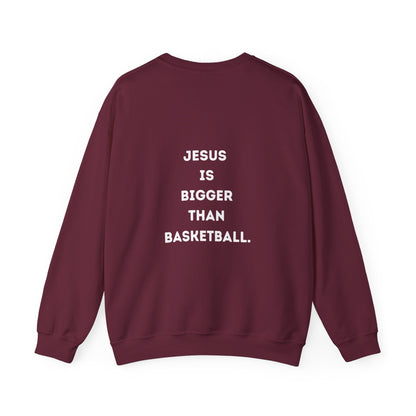 Jesus is bigger than Basketball Unisex Heavy Blend™ Crewneck Sweatshirt
