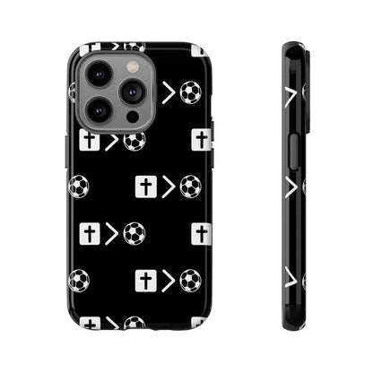 Jesus is bigger than soccer Tough Cases
