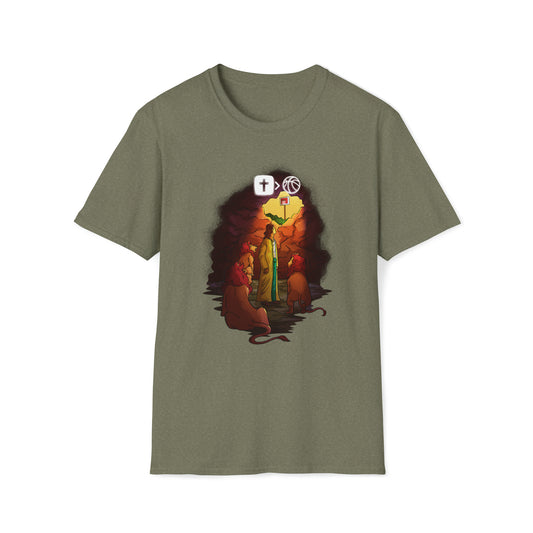 Art Collection "Daniel in the lion's den" Soft Style Unisex Tee