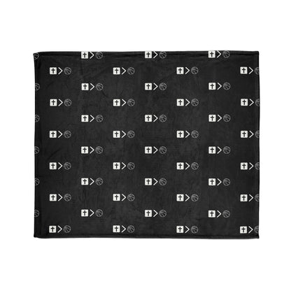 Jesus is bigger than basketball Soft Polyester Blanket