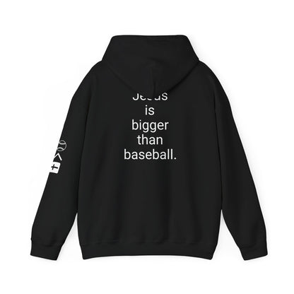 Jesus is bigger than baseball Unisex Heavy Blend™ Hooded Sweatshirt