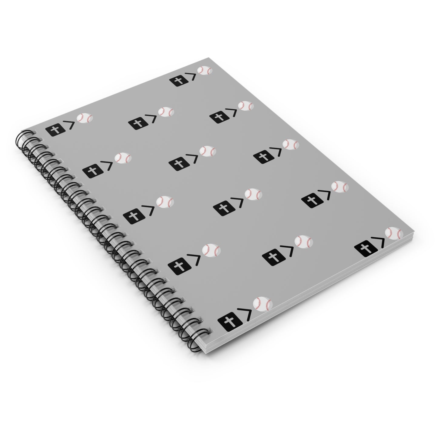 Jesus is bigger than baseball Spiral Notebook - Ruled Line