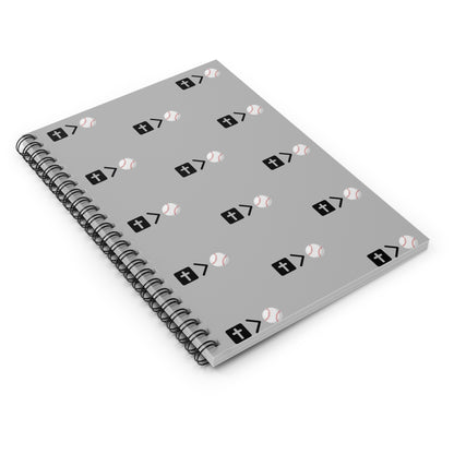 Jesus is bigger than baseball Spiral Notebook - Ruled Line