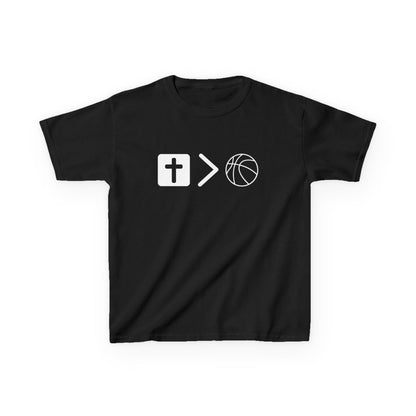 Youth Jesus is bigger than basketball Heavy Cotton Tee