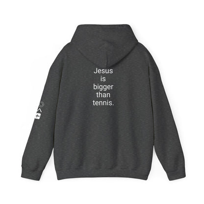 Jesus is bigger than tennis Unisex Heavy Blend™ Hooded Sweatshirt