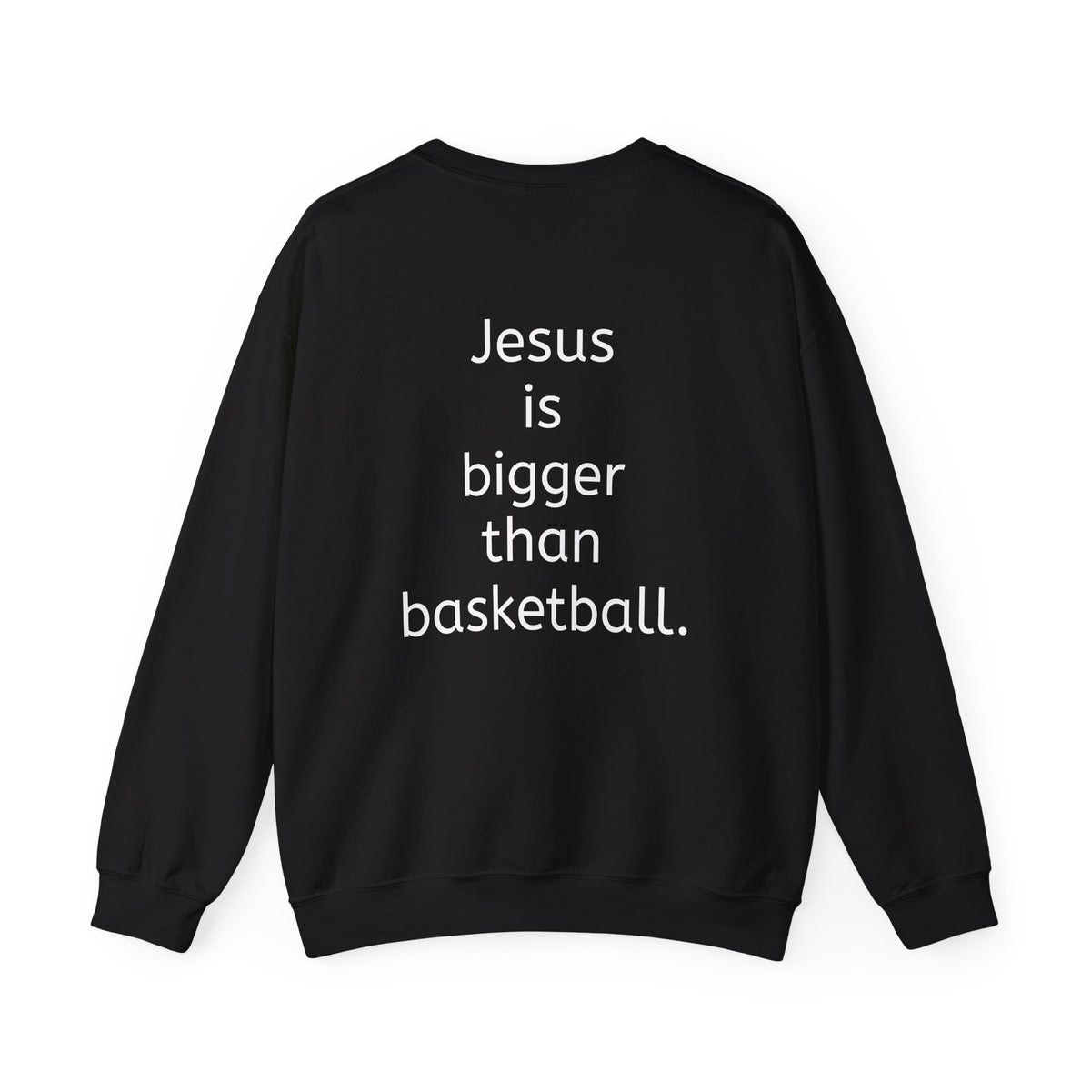 Jesus is bigger than basketball Vintage Fall Stamp Crew