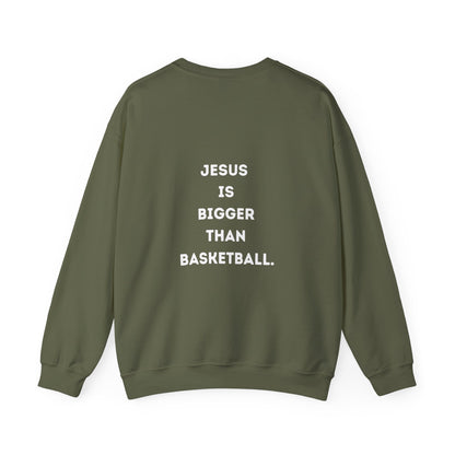 Jesus is bigger than Basketball Unisex Heavy Blend™ Crewneck Sweatshirt