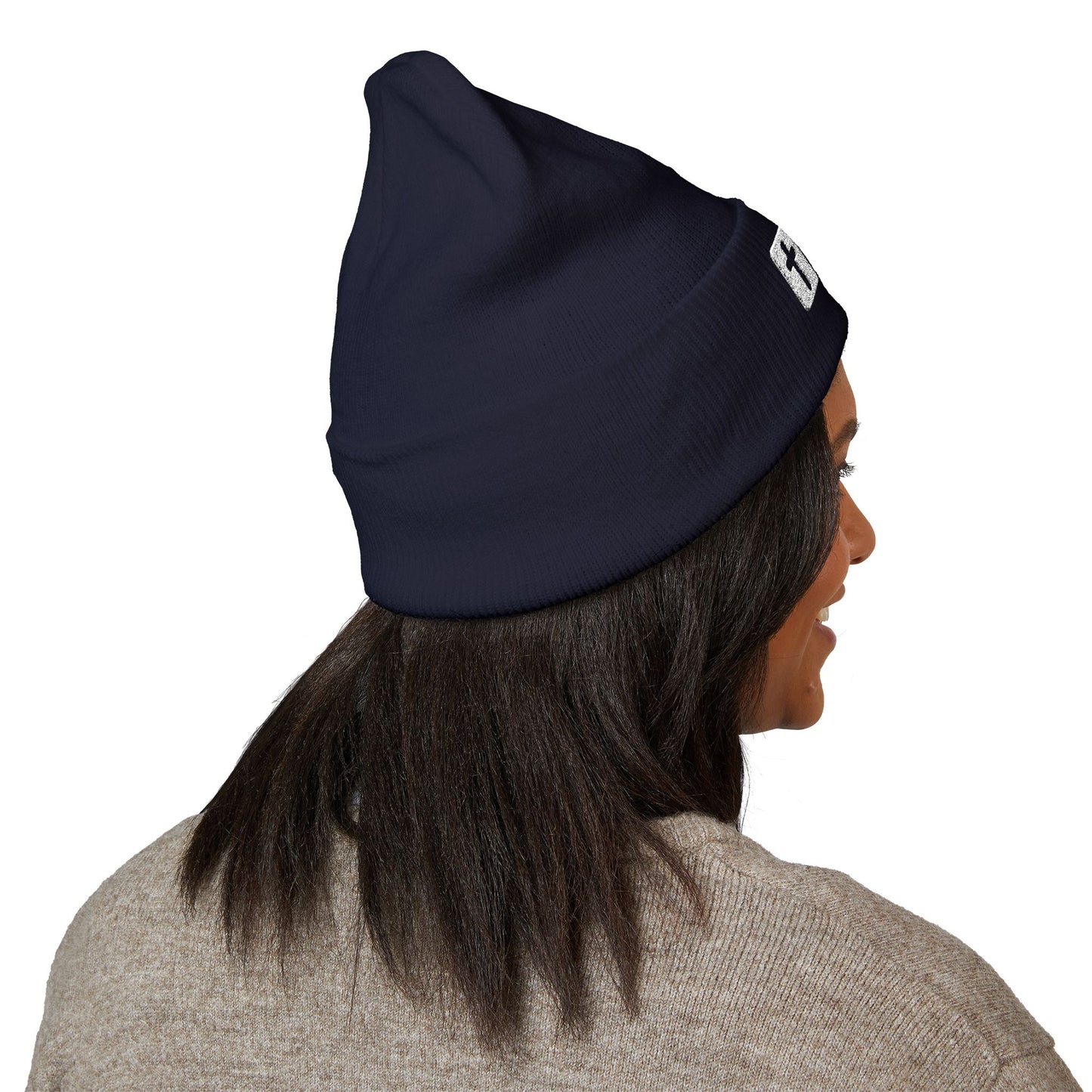 Jesus is bigger than Basketball Cuffed Beanie — Knit Winter Hat