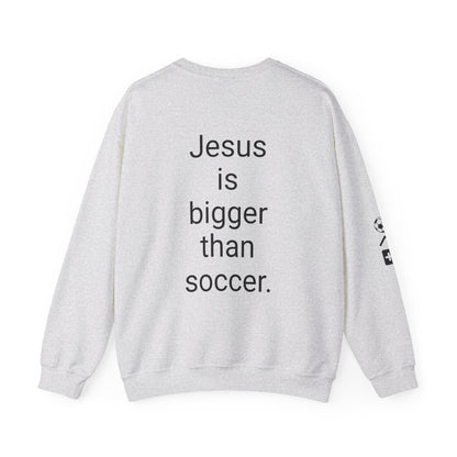 Jesus is bigger than soccer Unisex Heavy Blend™ Crewneck Sweatshirt