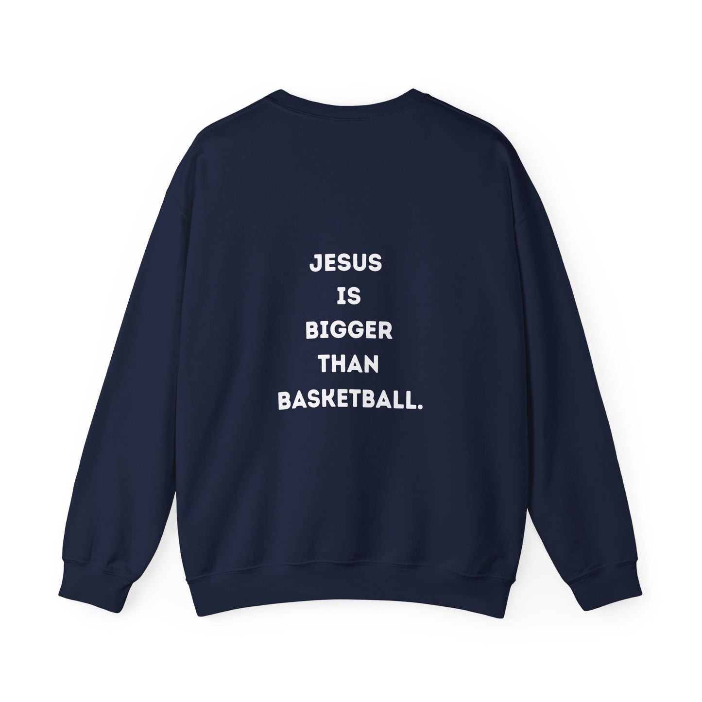 Jesus is bigger than Basketball Unisex Heavy Blend™ Crewneck Sweatshirt