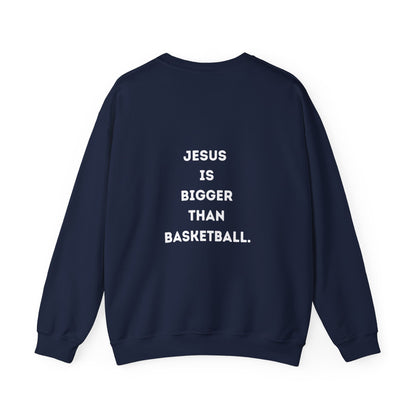 Jesus is bigger than Basketball Unisex Heavy Blend™ Crewneck Sweatshirt