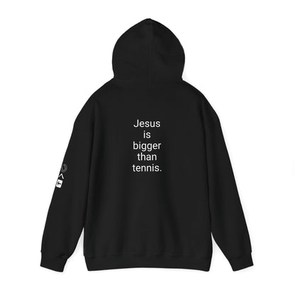 Jesus is bigger than tennis Unisex Heavy Blend™ Hooded Sweatshirt