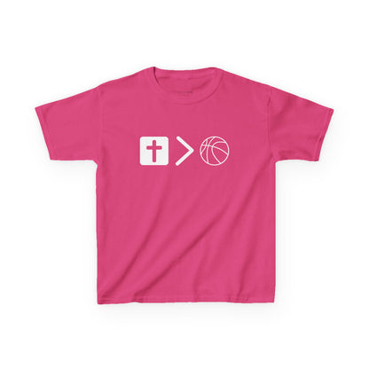 Youth Jesus is bigger than basketball Heavy Cotton Tee