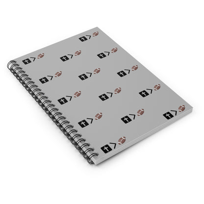 Jesus is bigger than football Spiral Notebook - Ruled Line