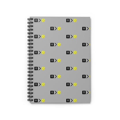 Jesus is bigger than softball Spiral Notebook - Ruled Line