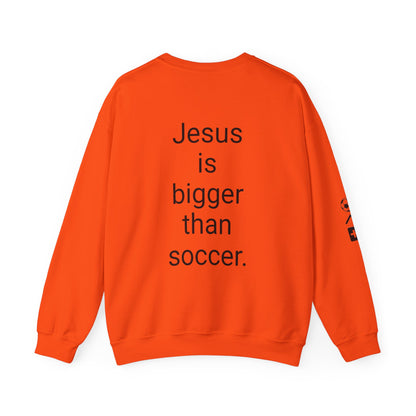 Jesus is bigger than soccer Unisex Heavy Blend™ Crewneck Sweatshirt