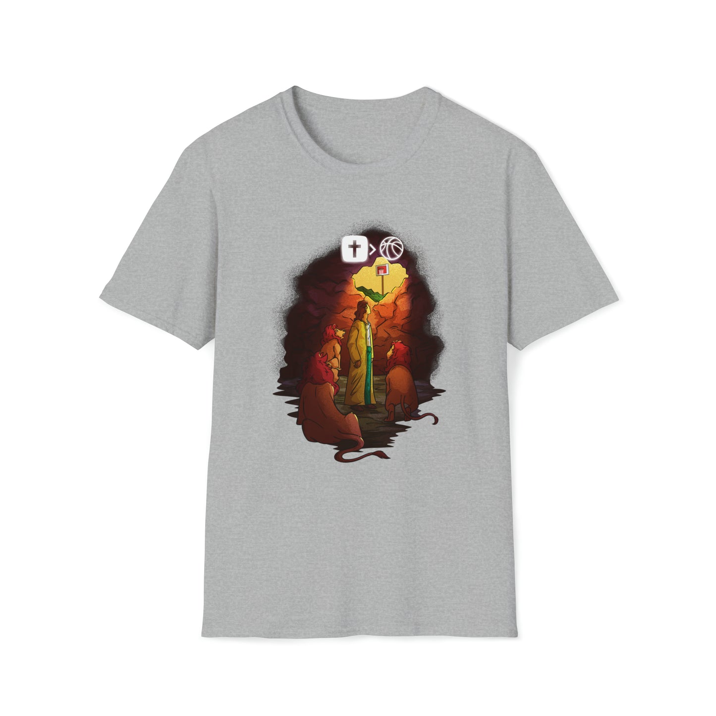 Art Collection "Daniel in the lion's den" Soft Style Unisex Tee