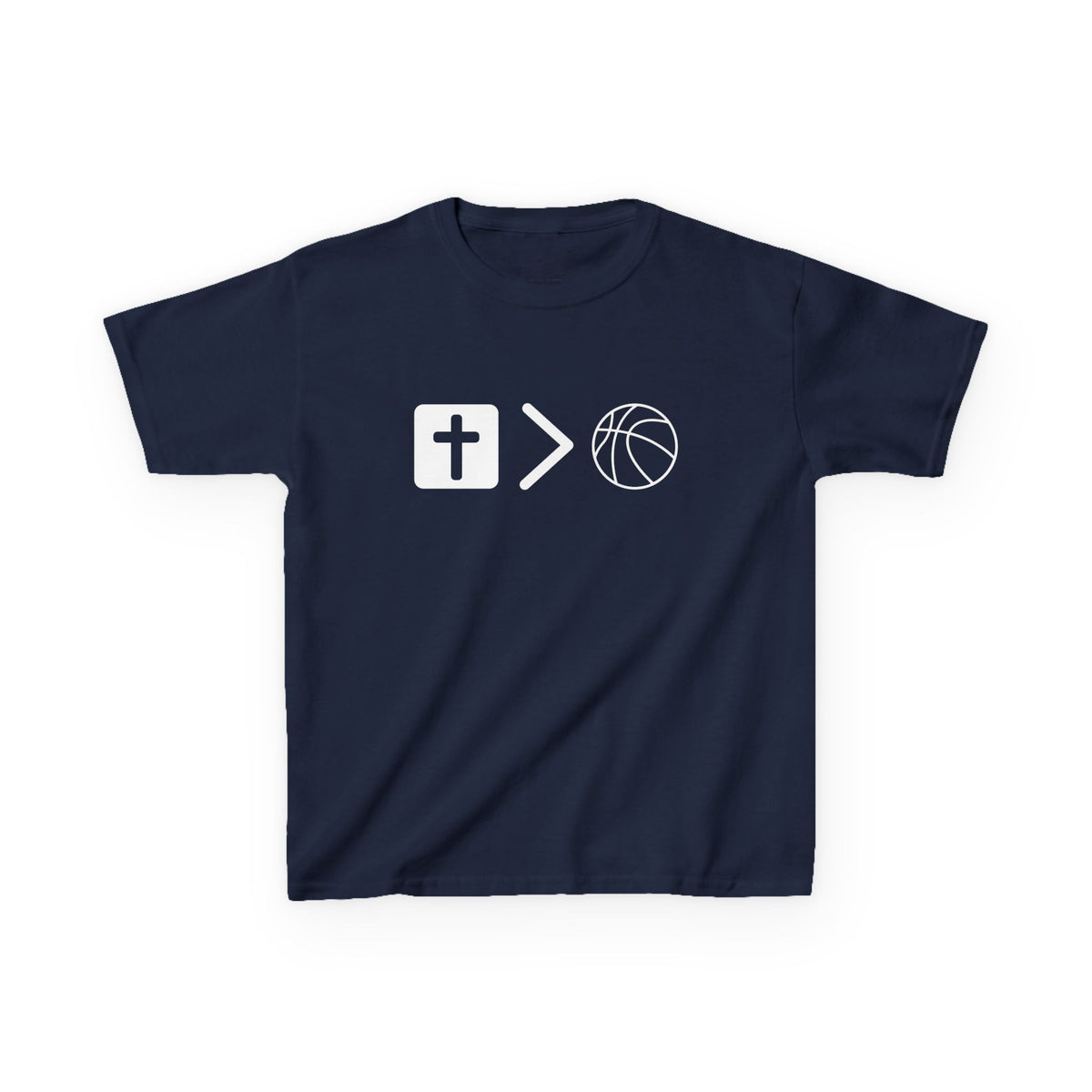 Youth Jesus is bigger than basketball Heavy Cotton Tee