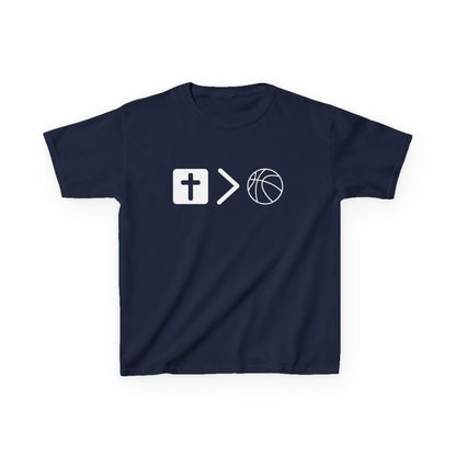 Youth Jesus is bigger than basketball Heavy Cotton Tee