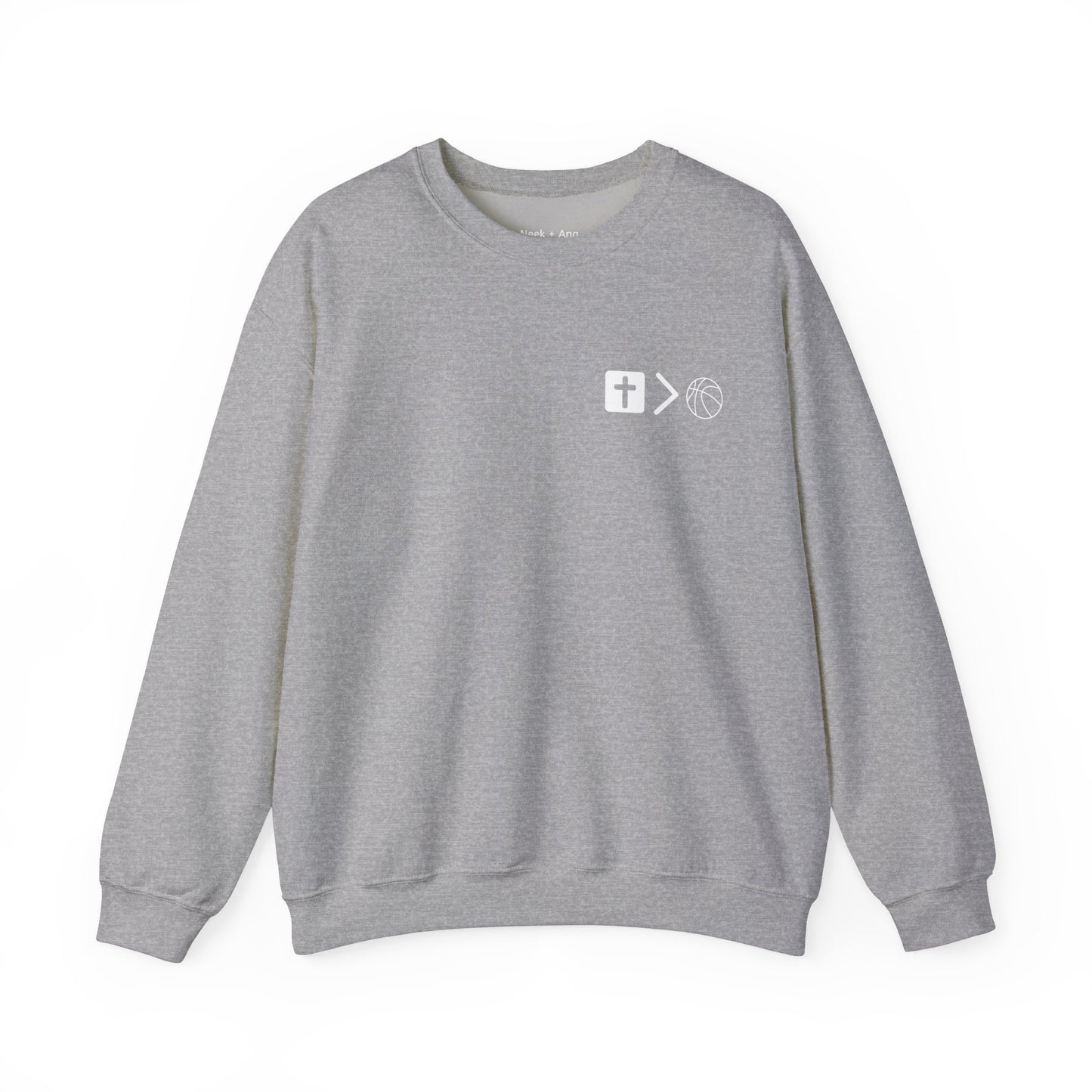 Jesus is bigger than Basketball Unisex Heavy Blend™ Crewneck Sweatshirt
