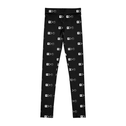 Jesus is Bigger than Basketball All over Print Youth Leggings